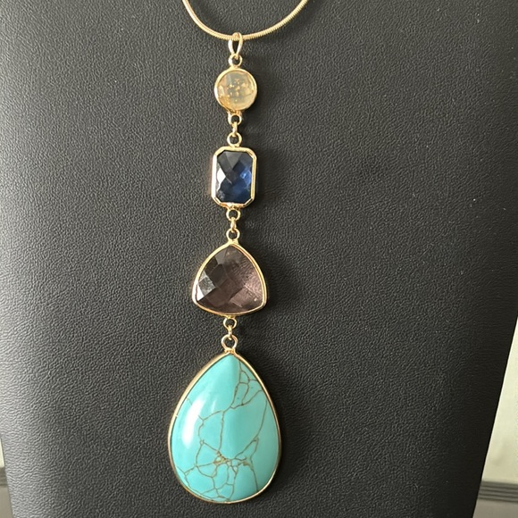 LOFT Tropical Time Stone Necklace - Picture 2 of 11